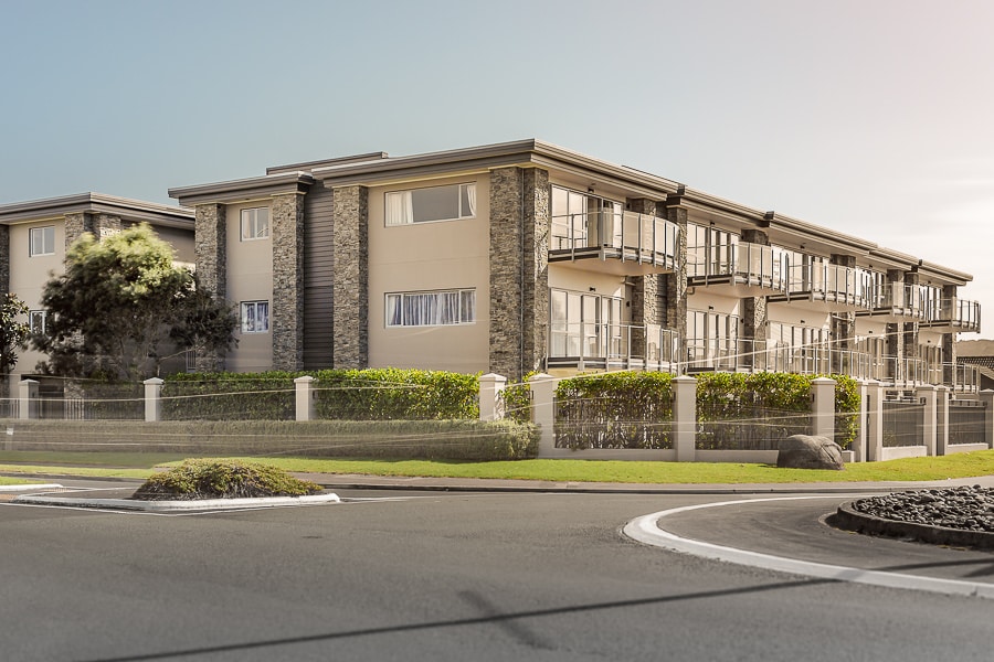 Orewa Grand - Body Corporate Refurbishment and Reclad-12 Orewa Grand - View from Roundabout