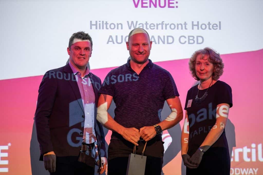 Leon Goodwin at the NZIBS Awards 2020